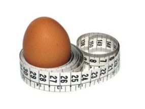 яйце та сантиметр для схуднення