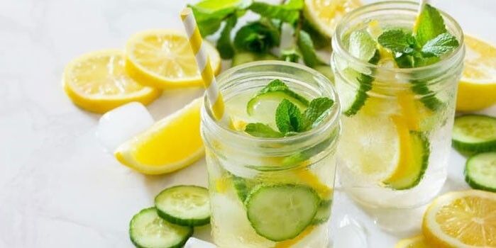 лимонна вода з огірком для схуднення